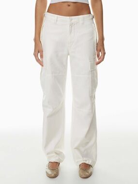 Aritzia TNA Supply Cargo Pant, White, Size 00